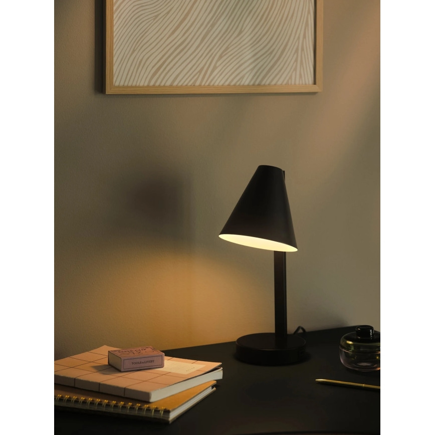 Nordlux - Candeeiro de mesa WILMER 1xE14/40W/230V preto