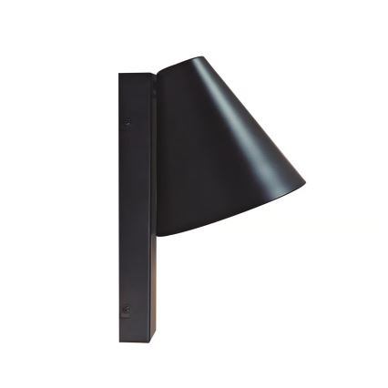 Nordlux - Candeeiro de parede com USB WILMER 1xE14/40W/230V preto