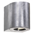 Nordlux - Candeeiro de parede exterior LED CANTO 2xLED/6W/230V IP44 prateado