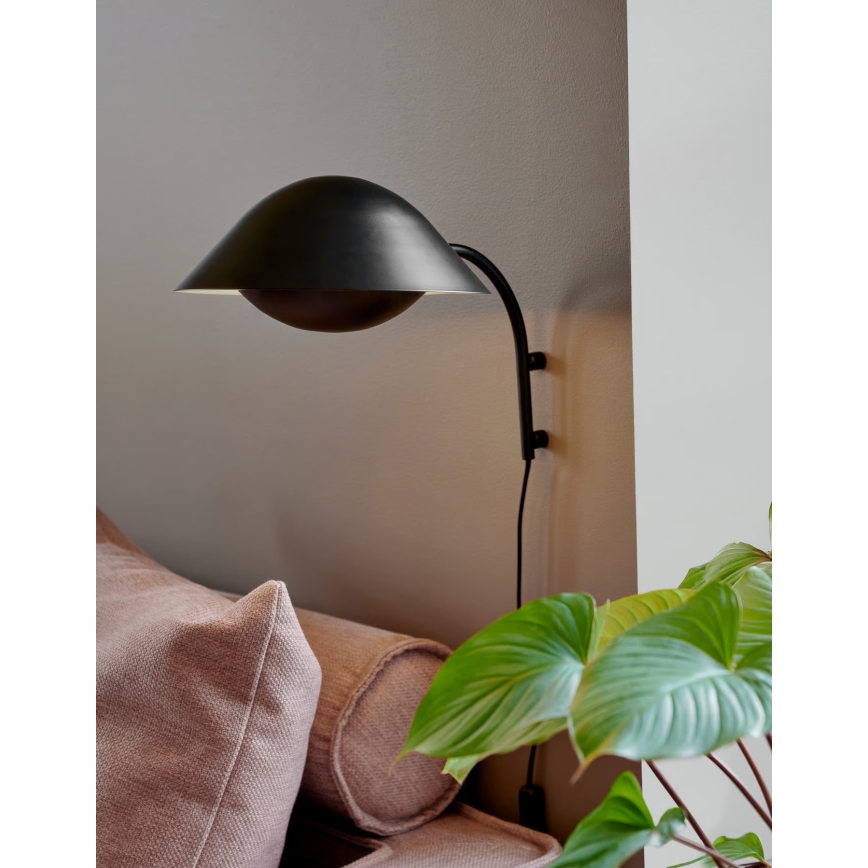 Nordlux - Candeeiro de parede FREYA 1xE14/40W/230V preto