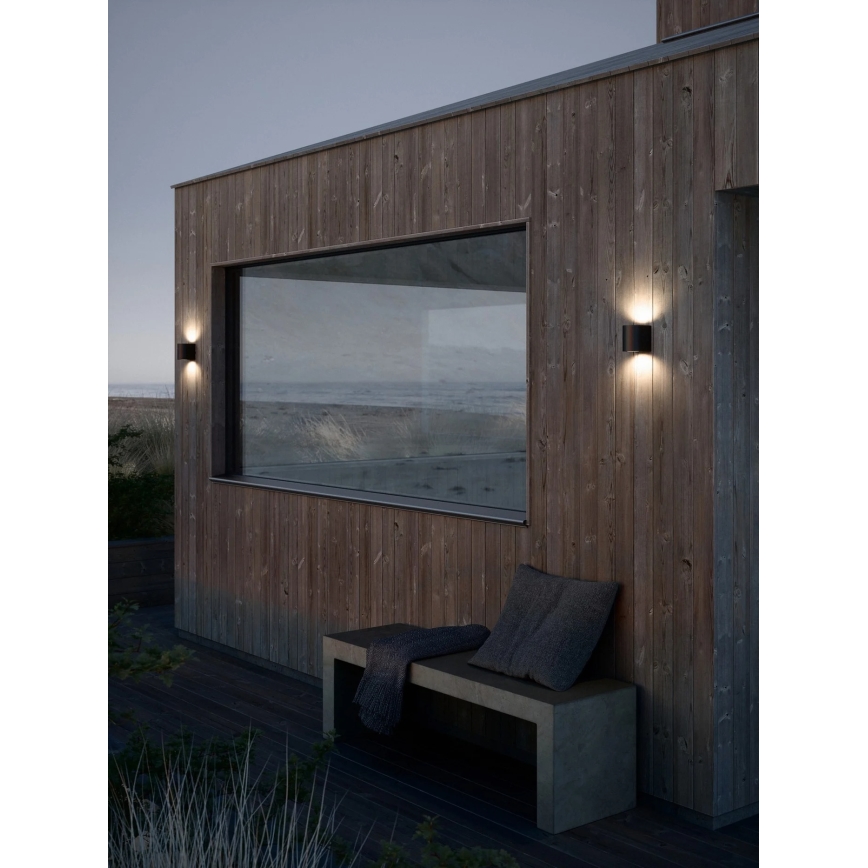 Nordlux - Candeeiro de parede LED para exterior CANTO 2xLED/6W/230V IP44 preto