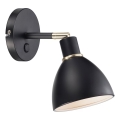 Nordlux - Candeeiro de parede RAY 1xE14/25W/230V preto
