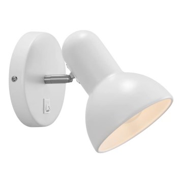 Nordlux - Candeeiro de parede TEXAS 1xE27/60W/230V branco