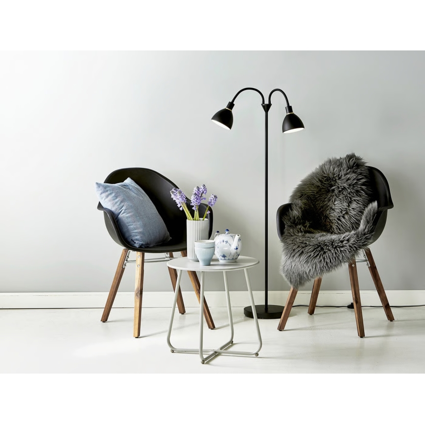 Nordlux - Candeeiro de pé RAY 2xE14/25W/230V preto