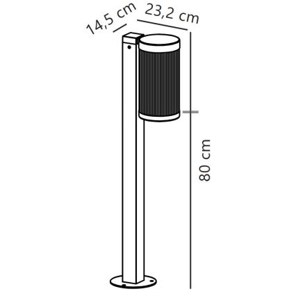 Nordlux - Candeeiro exterior COUPAR 1xE27/25W/230V IP54 branco