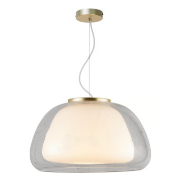 Nordlux - Candeeiro pendente em cabo JELLY 1xE27/40W/230V branco/transparente