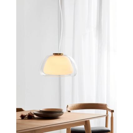 Nordlux - Candeeiro pendente em cabo JELLY 1xE27/40W/230V branco/transparente