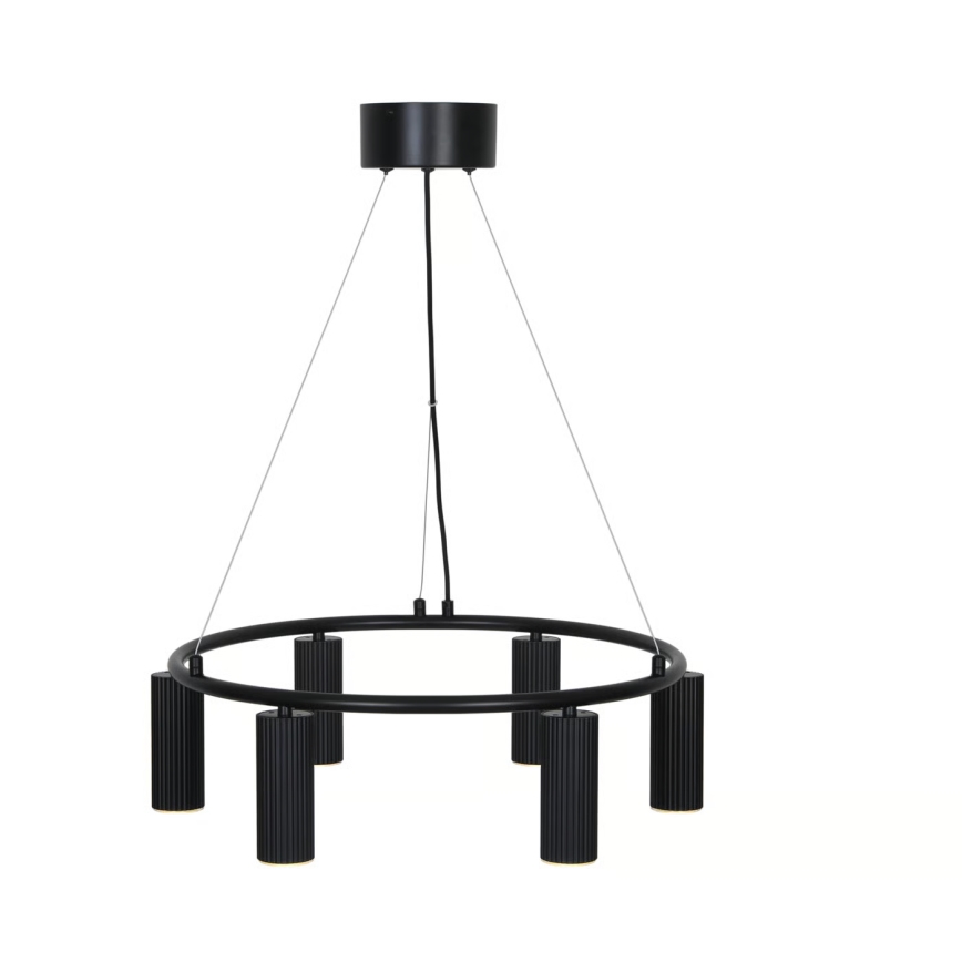 Nordlux - Candeeiro pendente em cabo VICO 6xGU10/5W/230V preto