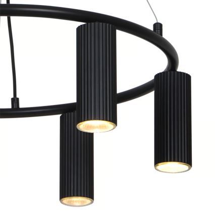 Nordlux - Candeeiro pendente em cabo VICO 6xGU10/5W/230V preto