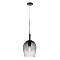 Nordlux - Candeeiro pendente UMA com cabo, 1xE27/40W/230V, Ø 18 cm, preto/fumado