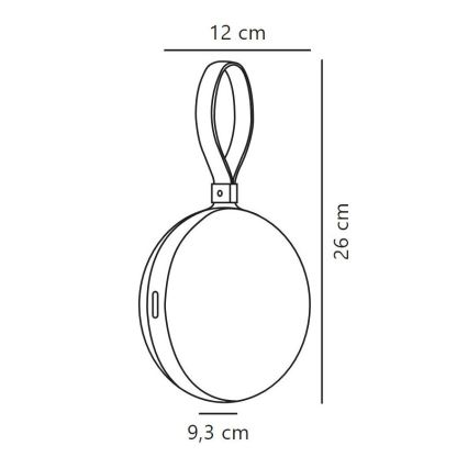 Nordlux - Candeeiro portátil de exterior regulável LED BRING TO-GO LED/1W/3,7V IP54 verde