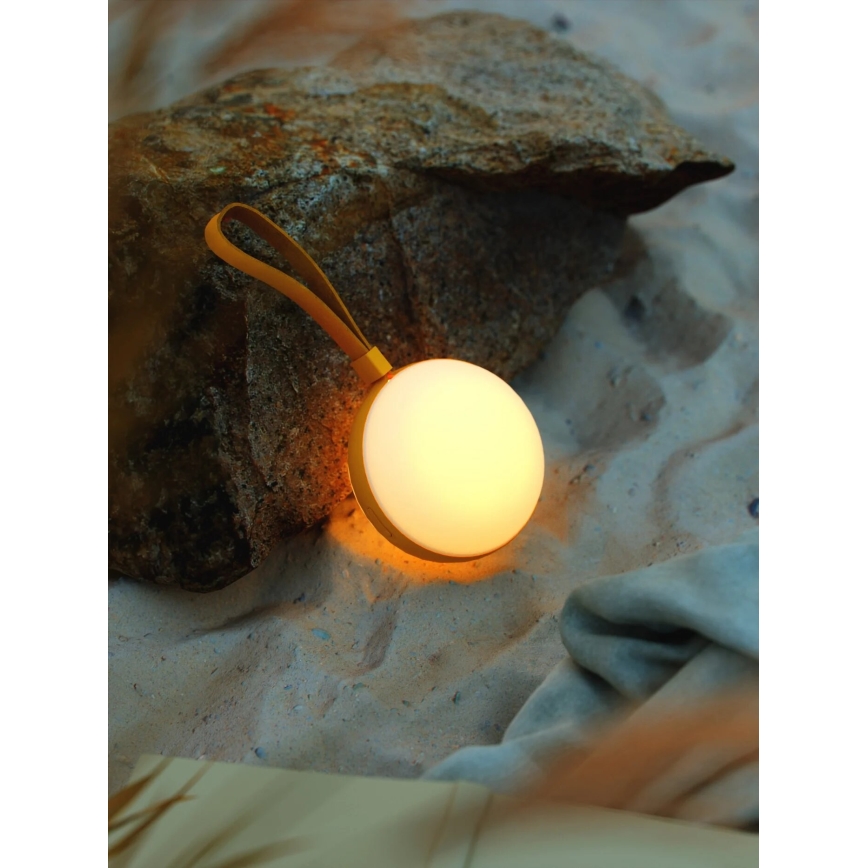Nordlux - Candeeiro portátil recarregável LED LED/1W/3,7V IP54 amarelo