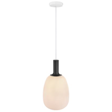 Nordlux - Candeeiro suspenso ALTON 1xE27/60W/230V branco/preto/latão