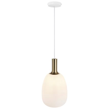 Nordlux - Candeeiro suspenso ALTON 1xE27/60W/230V branco/preto/latão