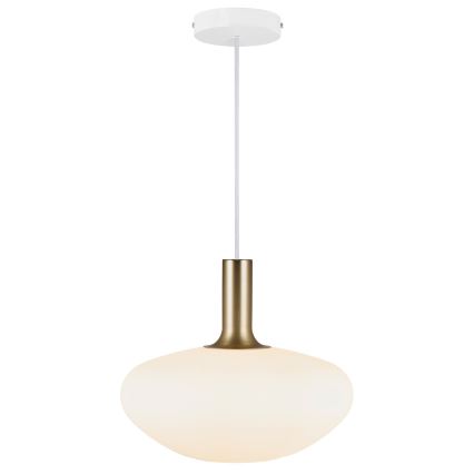 Nordlux - Candeeiro suspenso ALTON 1xE27/60W/230V branco/preto/latão