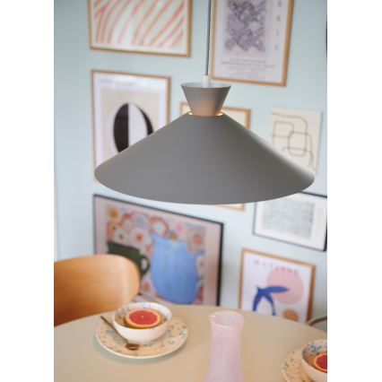 Nordlux - Candeeiro suspenso DIAL 1xE27/40W/230V diâmetro 45 cm cinzento