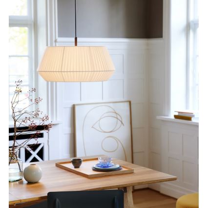 Nordlux - Candeeiro suspenso DICTE 1xE27/60W/230V diâmetro 53 cm branco