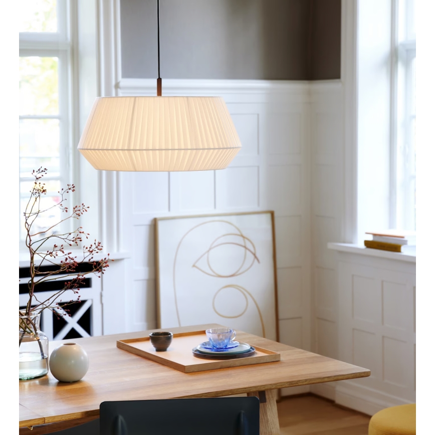 Nordlux - Candeeiro suspenso DICTE 1xE27/60W/230V diâmetro 53 cm branco