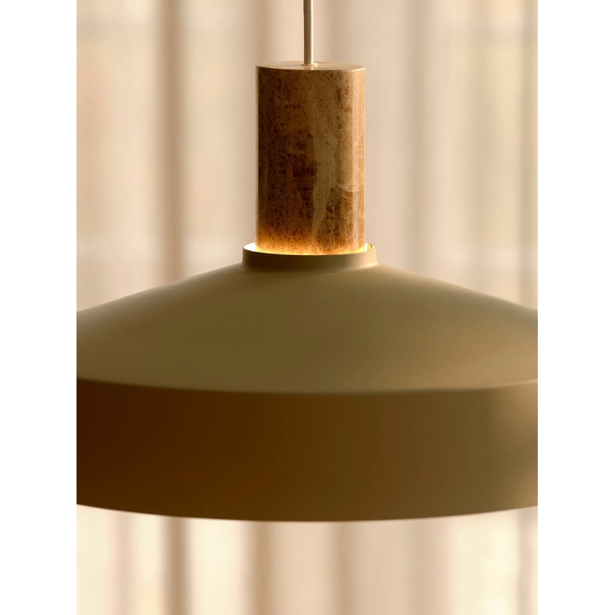 Nordlux - Candeeiro suspenso ELVAS 1xE27/60W/230V diâmetro 37,5 cm bege