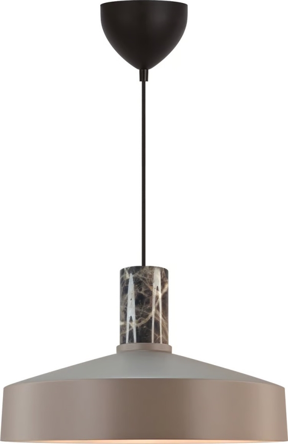 Nordlux - Candeeiro suspenso ELVAS 1xE27/60W/230V diâmetro 37,5 cm castanho