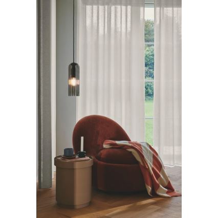 Nordlux - Candeeiro suspenso em cabo MIELLA 1xE27/25W/230V, fumê
