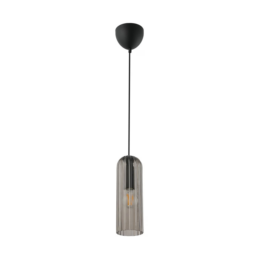 Nordlux - Candeeiro suspenso em cabo MIELLA 1xE27/25W/230V, fumê
