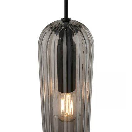 Nordlux - Candeeiro suspenso em cabo MIELLA 1xE27/25W/230V, fumê