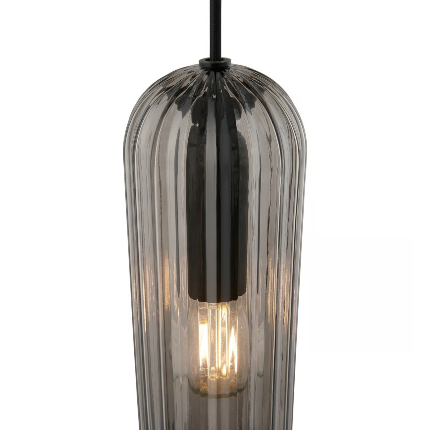 Nordlux - Candeeiro suspenso em cabo MIELLA 1xE27/25W/230V, fumê