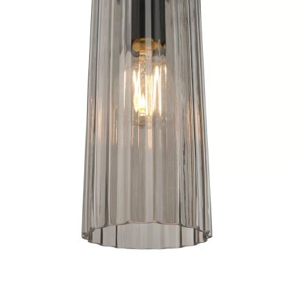 Nordlux - Candeeiro suspenso em cabo MIELLA 1xE27/25W/230V, fumê