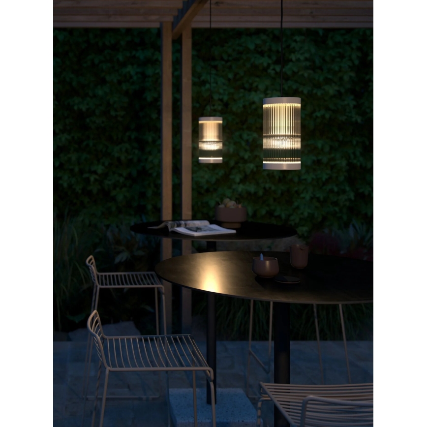 Nordlux - Candeeiro suspenso exterior COUPAR 1xE27/25W/230V IP33 branco
