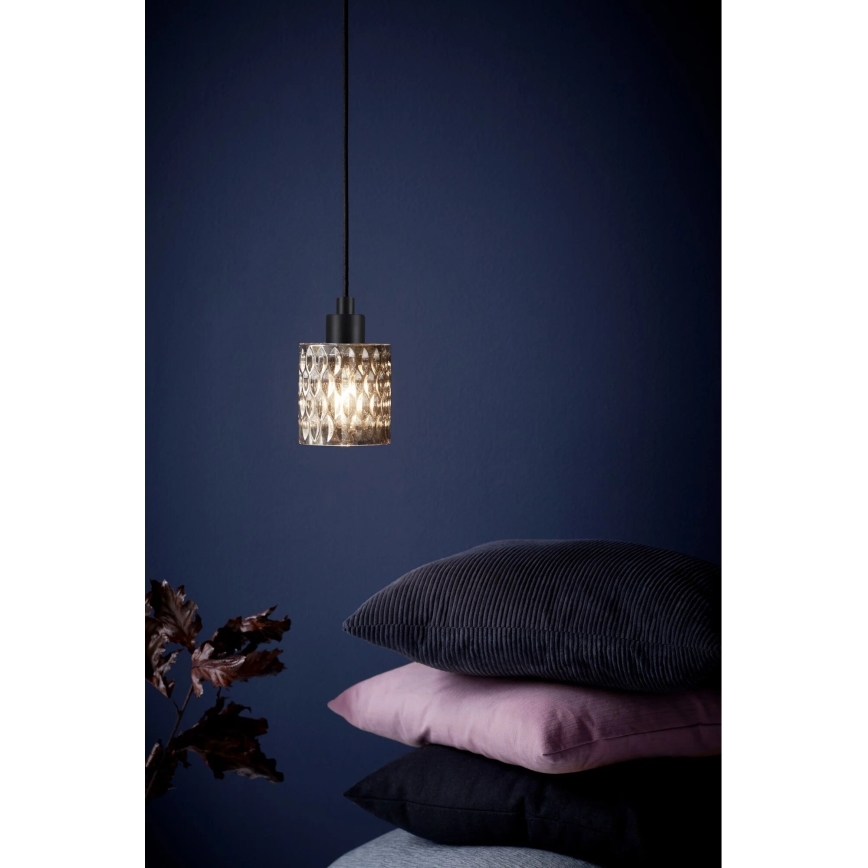 Nordlux - Candeeiro suspenso HOLLYWOOD 1xE27/60W/230V fumado