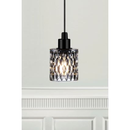 Nordlux - Candeeiro suspenso HOLLYWOOD 1xE27/60W/230V fumado