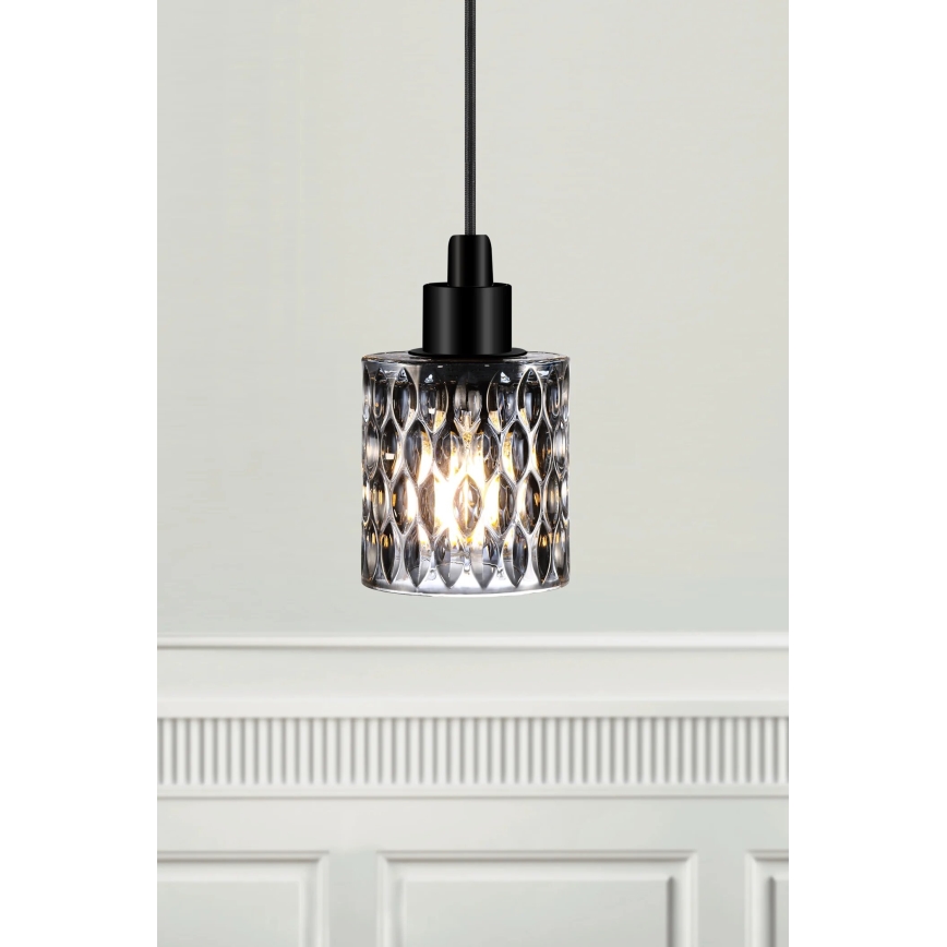 Nordlux - Candeeiro suspenso HOLLYWOOD 1xE27/60W/230V fumado