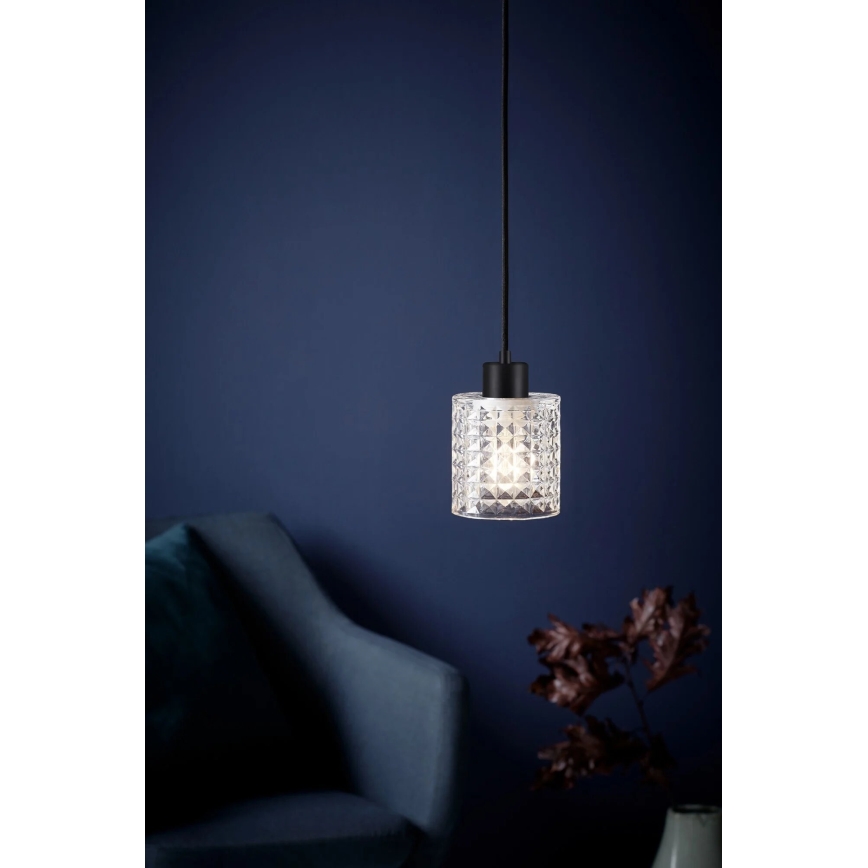 Nordlux - Candeeiro suspenso HOLLYWOOD 1xE27/60W/230V transparente
