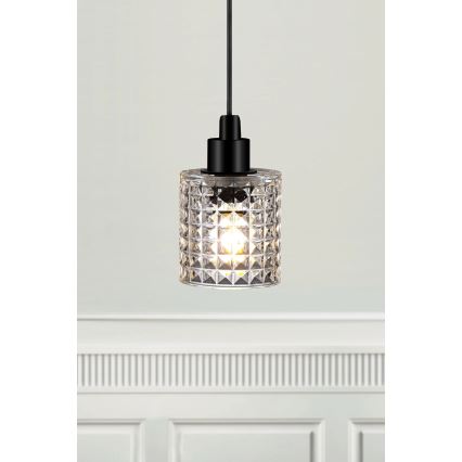Nordlux - Candeeiro suspenso HOLLYWOOD 1xE27/60W/230V transparente