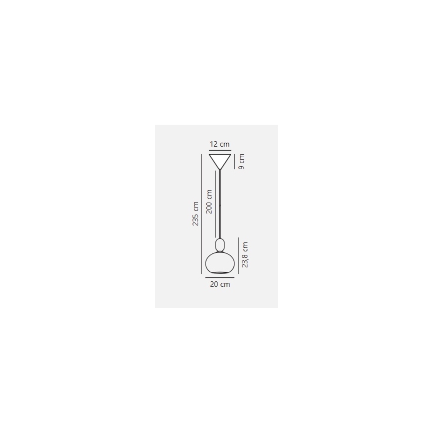 Nordlux - Candeeiro suspenso NOTTI 1xE27/40W/230V cinzento