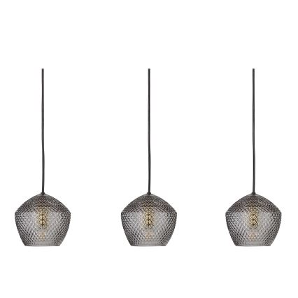 Nordlux - Candeeiro suspenso ORBIFORM 3xE14/25W/230V preto/cinzento