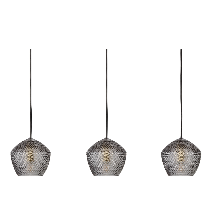 Nordlux - Candeeiro suspenso ORBIFORM 3xE14/25W/230V preto/cinzento