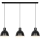 Nordlux - Candeeiro suspenso POP 3xE27/40W/230V preto/dourado