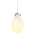 Nordlux - Candeeiro suspenso RAITO 1xE27/25W/230V latão/branco