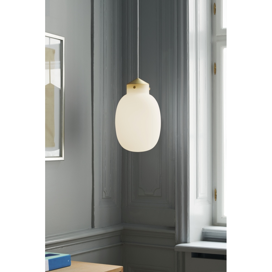 Nordlux - Candeeiro suspenso RAITO 1xE27/25W/230V latão/branco