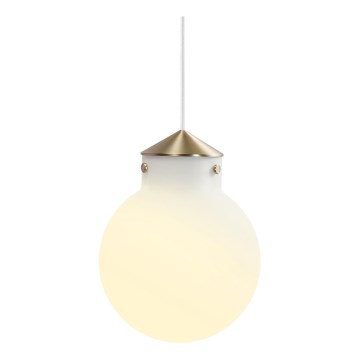 Nordlux - Candeeiro suspenso RAITO 1xE27/25W/230V latão/branco
