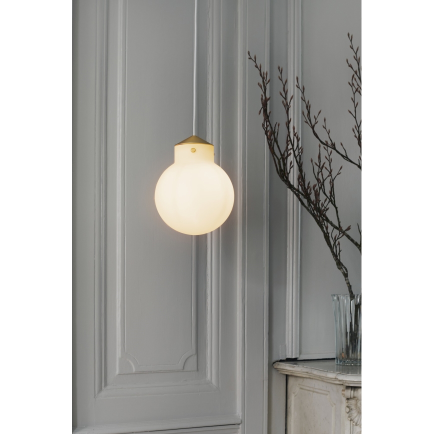 Nordlux - Candeeiro suspenso RAITO 1xE27/25W/230V latão/branco
