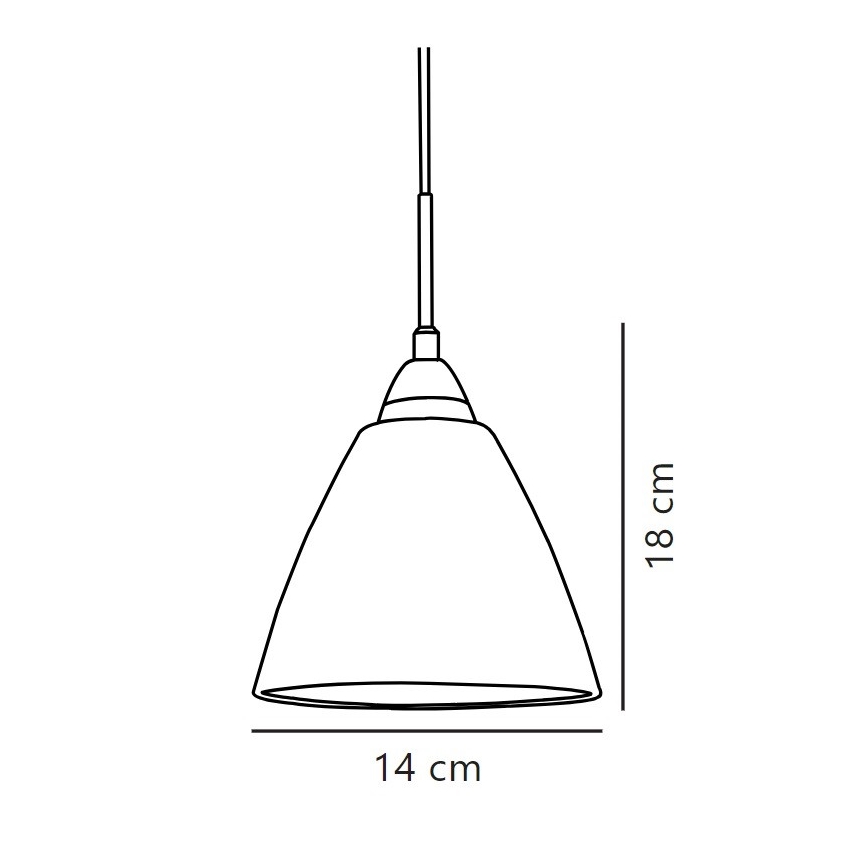 Nordlux - Candeeiro suspenso READ 1xE14/40W/230V cromado brilhante