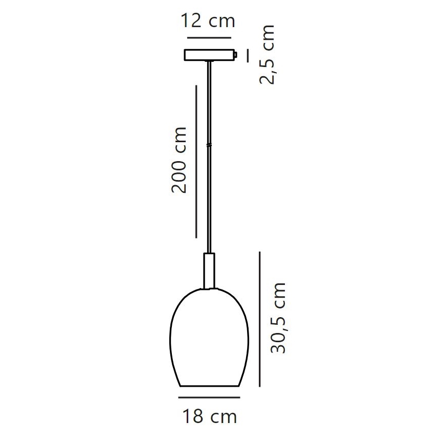 Nordlux - Candeeiro suspenso UMA 1xE27/40W/230V
