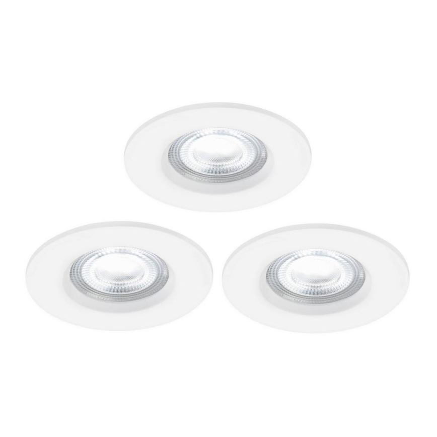 Nordlux - CONJUNTO 3x Focos LED RGB reguláveis para casa de banho DON SMART LED/4,7W/230V 2200-6500K IP65