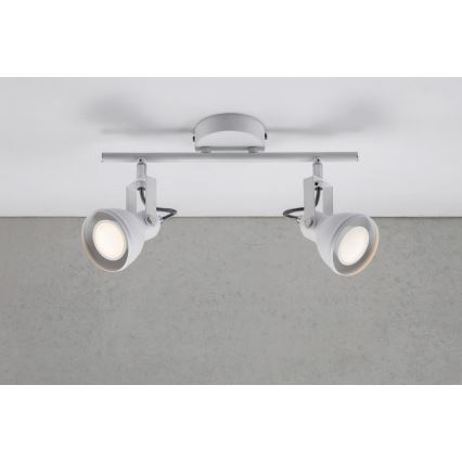 Nordlux - Foco ASLAK 2xGU10/35W/230V branco