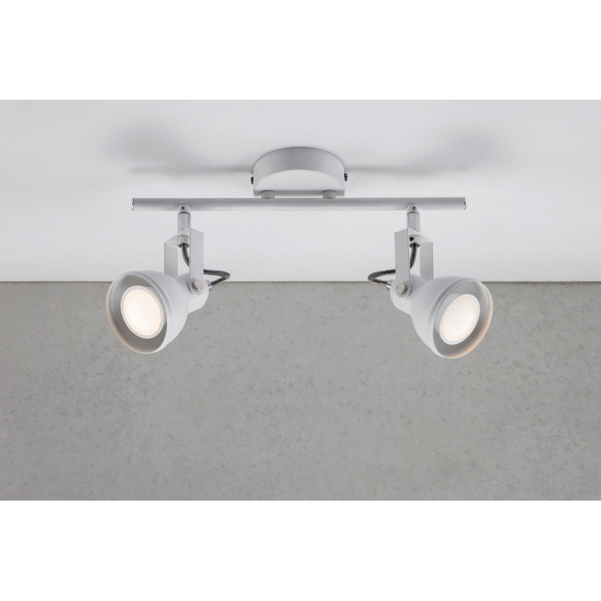 Nordlux - Foco ASLAK 2xGU10/35W/230V branco