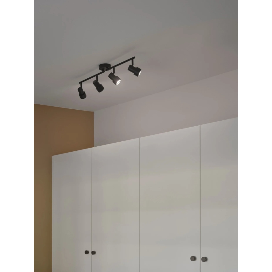 Nordlux - Foco BOSTON 4xGU10/5W/230V preto