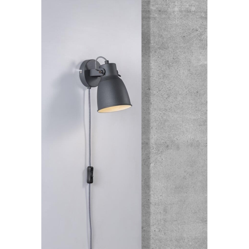 Nordlux - Foco de parede ADRIAN 1xE27/25W/230V antracite